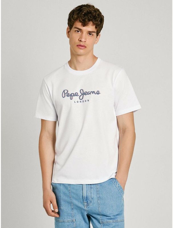 PEPEJEANS - Casual T-shirt - Geel - Biologisch Katoen