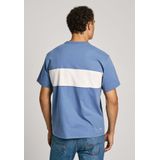 Pepe Jeans Shirt 'AEDUS'  blauw / wit