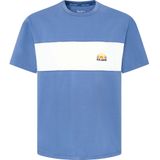 Pepe Jeans Shirt 'AEDUS'  blauw / wit