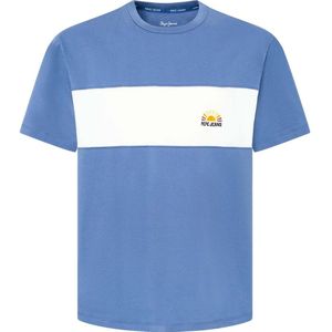 Pepe Jeans Shirt 'AEDUS'  blauw / wit