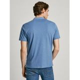 Pepe Jeans - Rechte Polo - Blauw - Katoen/Polyester