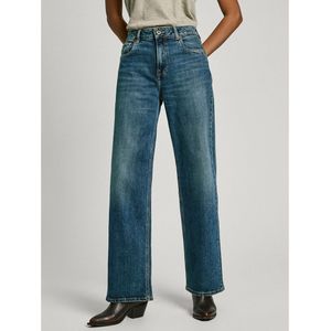 Pepe Jeans - PL204699HW6 - Jeans - Blauw - Losse Pasvorm - Hoge Taille - Duurzaam Katoen