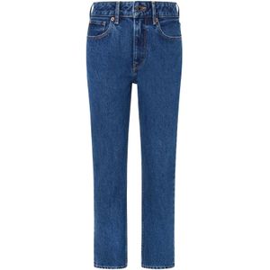 Pepe Jeans - PL204730CT9 - Rechte Jeans - Blauw - Casual - Katoen - Denim - Duurzaam
