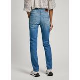 Pepe Jeansvoor vrouwen. PL204735PG0 Jeans Slim Mw blauw (26/34), Casual, Katoen, Denim, Duurzaam
