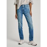 Pepe Jeansvoor vrouwen. PL204735PG0 Jeans Slim Mw blauw (26/34), Casual, Katoen, Denim, Duurzaam
