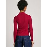 Pepe Jeans - Elegant Turtleneck Jersey - Rood - Dames