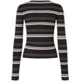 Pepe Jeans - Casual Trui - Veelkleurig - Viscose - Geribde Details