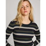 Pepe Jeans - Casual Trui - Veelkleurig - Viscose - Geribde Details