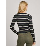 Pepe Jeans - Casual Trui - Veelkleurig - Viscose - Geribde Details