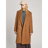 Pepe Jeans - Giubbotto Beth Pl 402473 - Jas - Bruin - 51% Wol, 46% Polyester