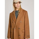 Pepe Jeans - Giubbotto Beth Pl 402473 - Jas - Bruin - 51% Wol, 46% Polyester