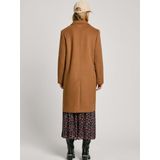 Pepe Jeans - Giubbotto Beth Pl 402473 - Jas - Bruin - 51% Wol, 46% Polyester