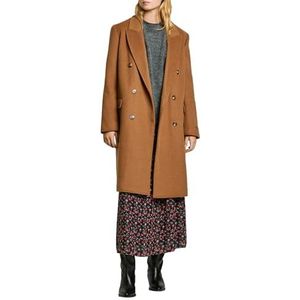 Pepe Jeans - Giubbotto Beth Pl 402473 - Jas - Bruin - 51% Wol, 46% Polyester