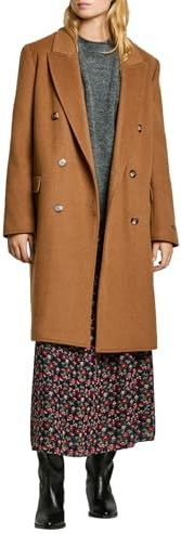 Pepe Jeans - Giubbotto Beth Pl 402473 - Jas - Bruin - 51% Wol, 46% Polyester