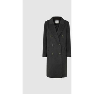 Pepe Jeans, Dames, Mantels, Grijs, Maat: XS Wol,