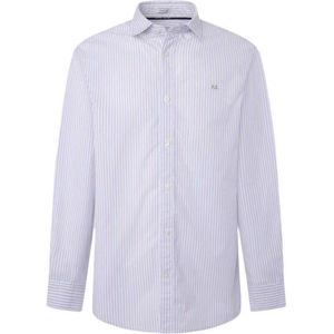 Pepe Jeans - PM308724 - Overhemd - Wit - Casual - Katoen - Lange Mouwen