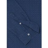 Pepe Jeans - PM308715 - Overhemd - Marineblauw - Katoen - Lange Mouwen - Dobby Katoen