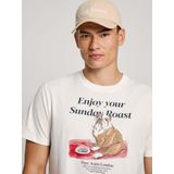 T-shirt - Marineblauw - Biologisch Katoen - Hondenillustratie