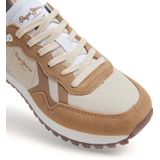 Pepe Jeans London Brit-On Sneakers - Zwart - Polyester - Suède