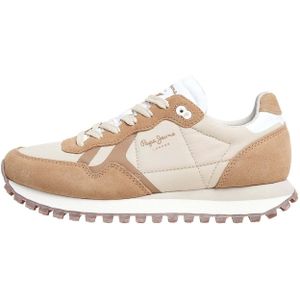 Pepe Jeans London Brit-On Sneakers - Zwart - Polyester - Suède