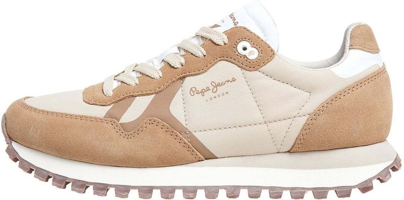 Pepe Jeans London Brit-On Sneakers - Zwart - Polyester - Suède