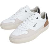 Pepe Jeans - PMS00019 Camden - Sneakers - Wit - Leren en Suède