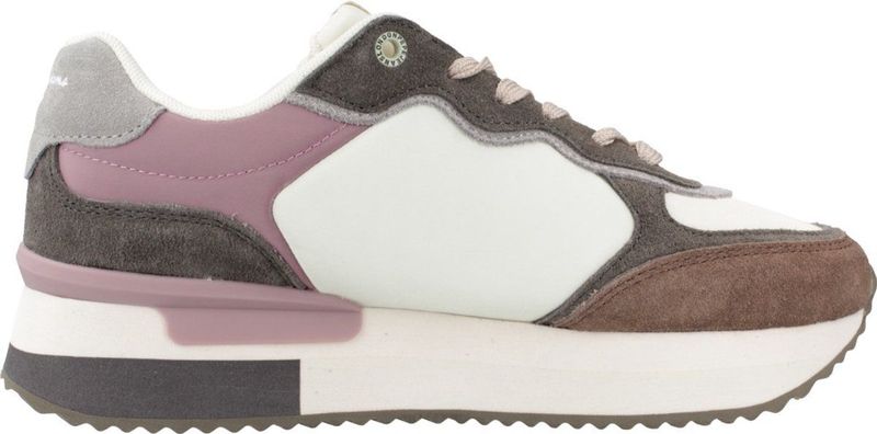 Pepe Jeans Rusper Mania Damessneakers, Grijs staal grijs