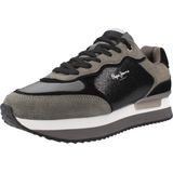 Sneakers - Rusper Stars - Kleur: Color-Blocking - Materiaal: Leer/Iimitatieleer/Textiel/Suède