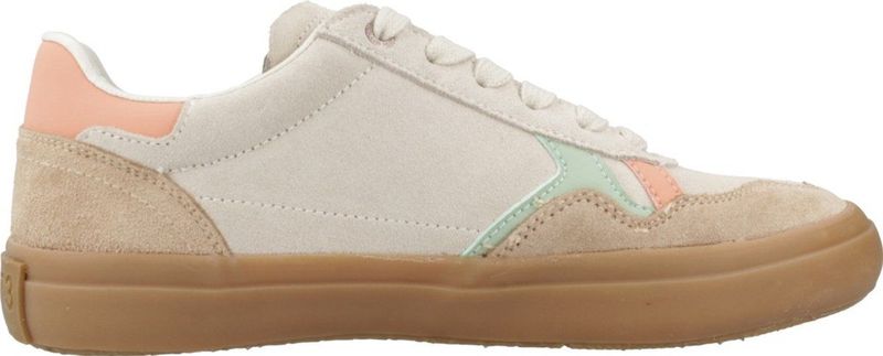 Sneakers - TRAVIS RETRO - Leren Sneaker - Zwart - Snoersluiting, Suède, Logoprint