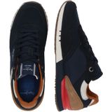 Sneakers - LONDON - Color-Blocking - Leer, Imitatieleer, Suède