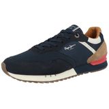 Sneakers - LONDON - Color-Blocking - Leer, Imitatieleer, Suède