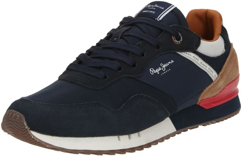 Sneakers - LONDON - Color-Blocking - Leer, Imitatieleer, Suède