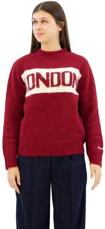 Pepe Jeans - Gebreide Trui - Marineblauw - Polyester - Casual Stijl