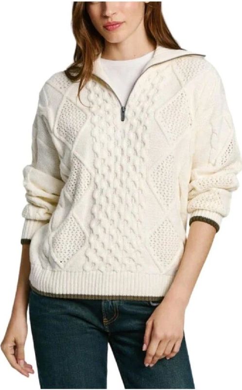 Pepe Jeans - Hada - Trui - Wit - Polo Jersey - Dames