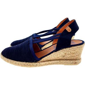 Verbenas Maika wedge espadrilles blauw 4