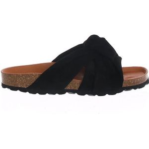 Verbenas - Rainbow - Slippers - Zwart - Leer