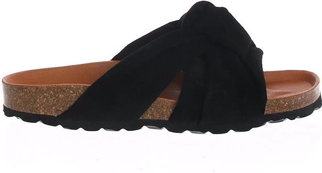 Verbenas - Rainbow - Slippers - Zwart - Leer