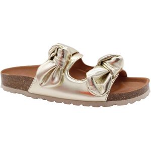 Verbenas - Rain Lame - Slippers - Goud - Leer