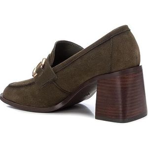 Carmela - 16113802-KAKI - Mocassins - Groen - Suède - Hakhoogte 5 tot 8 cm
