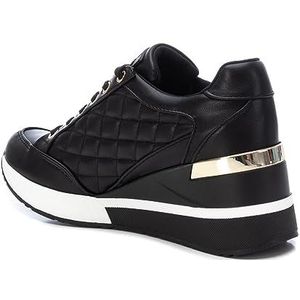 XTI - Damessneakers met ritssluiting, kleur: zwart, maat: 37, Zwart, 36 EU