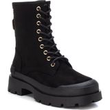 Xti - 14202503-BEIGE - Enkellaarsjes - Bruin - 3 tot 5 cm - Veters en Ritssluiting