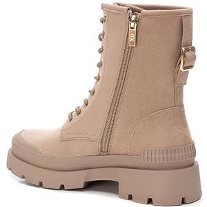 Xti, Schoenen, Dames, Beige, 39 EU, Leer, Enkellaarsjes