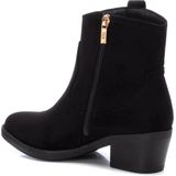 Xti - 14203902 - Enkellaarsjes - Zwart - Hakhoogte 5 cm - Ritssluiting - Casual