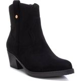 Xti - 14203902 - Enkellaarsjes - Zwart - Hakhoogte 5 cm - Ritssluiting - Casual