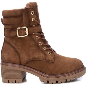 Carmela - 16104902-TAUPE - Enkellaarsjes - Bruin - Hakhoogte 6 cm - Suède