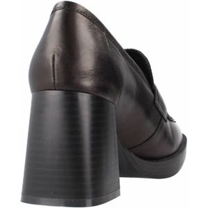 Carmelavoor vrouwen. 16121803-NEGRO Leren loafers 161218 zwart (37), Leer, 5 tot 8 cm, Geen, Casual, Klassiek