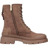 Xti - 14202502-TAUPE - Enkellaarsjes - Bruin - Ritssluiting - Casual