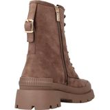 Xti - 14202502-TAUPE - Enkellaarsjes - Bruin - Ritssluiting - Casual