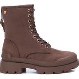 Xti - 14202502-TAUPE - Enkellaarsjes - Bruin - Ritssluiting - Casual