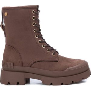 Xti - 14202502-TAUPE - Enkellaarsjes - Bruin - Ritssluiting - Casual